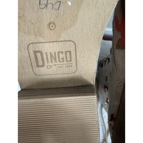 Dingo Women’s Seguaro Tan Floral Embroidered Booties Size 8 - Picture 11 of 11